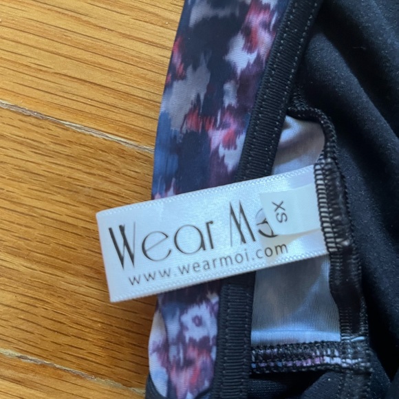 Wear moi print mesh black leotard - Picture 3 of 3